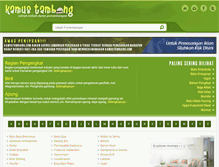 Tablet Screenshot of kamustambang.com
